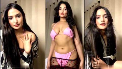 Sassy Poonam Pink Bikini nude Live - Indianporngirl