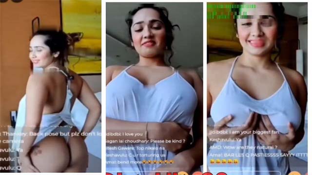 Aditi Mistry latest Braless Live