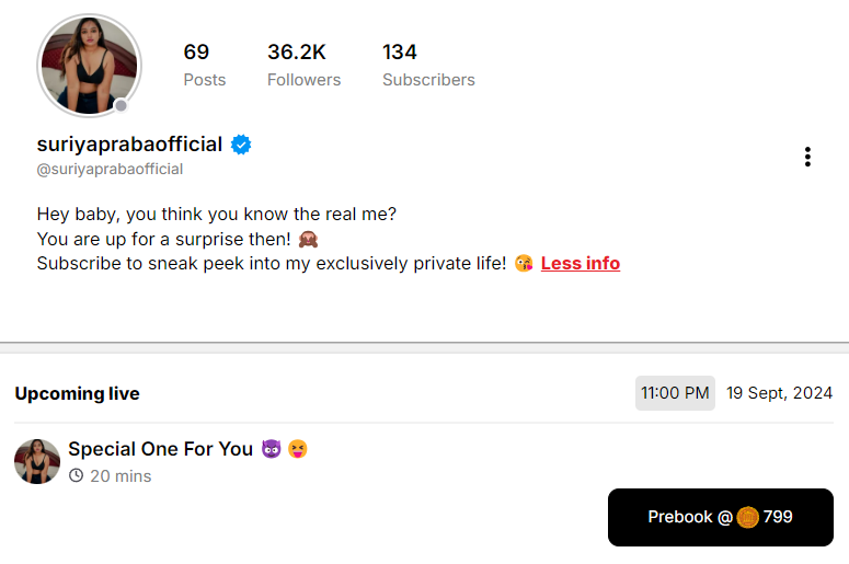 Suriya Praba Nude Live tease in hd - Indianporngirl