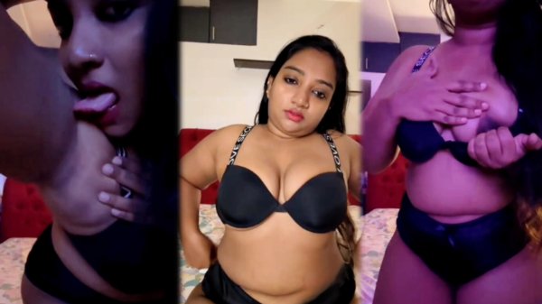 Suriya Prabha Nude live Showing Boobs and licking armpits