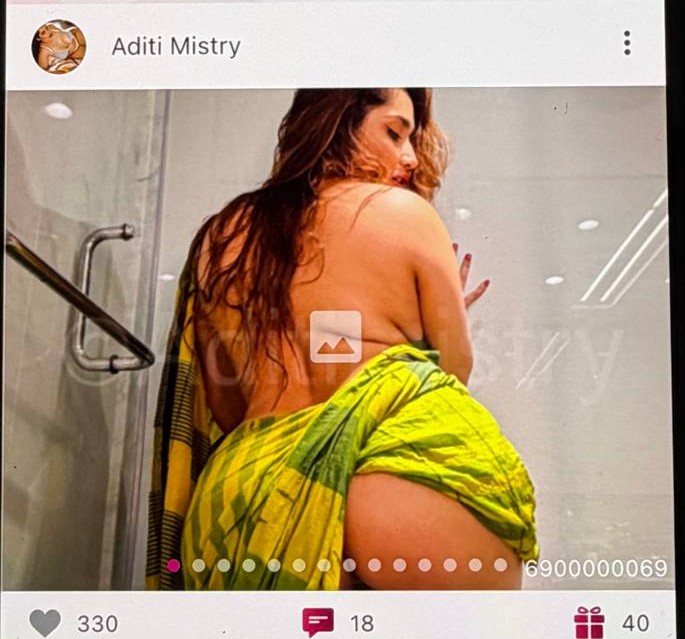 Aditi Mistry Nude Saree App content Released