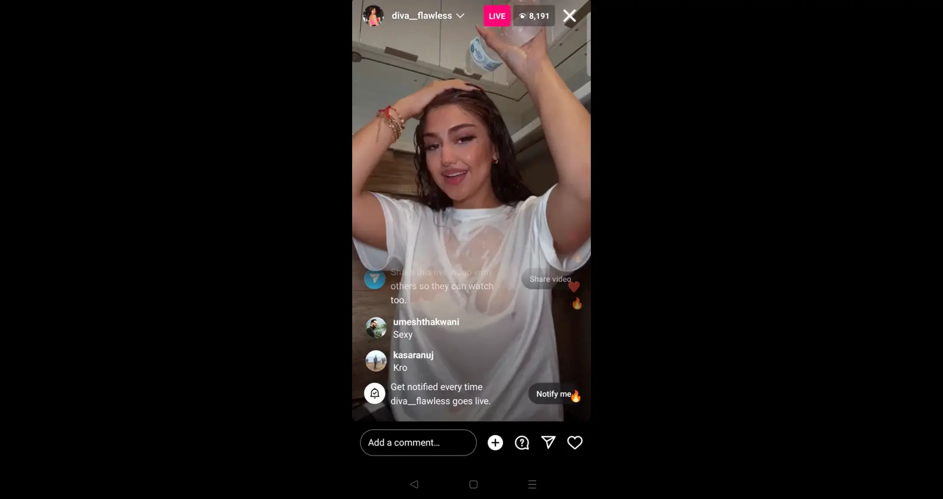 Diva Flawless Nude Instagram live Revealing Boo Boo