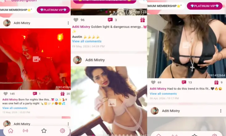 Aditi Mistry Nude App content Platinum Membership Unlocked